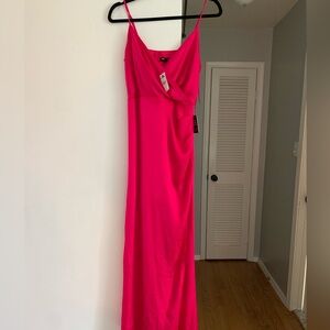 Express Satin Wrap Front Maxi slip dress- size Small